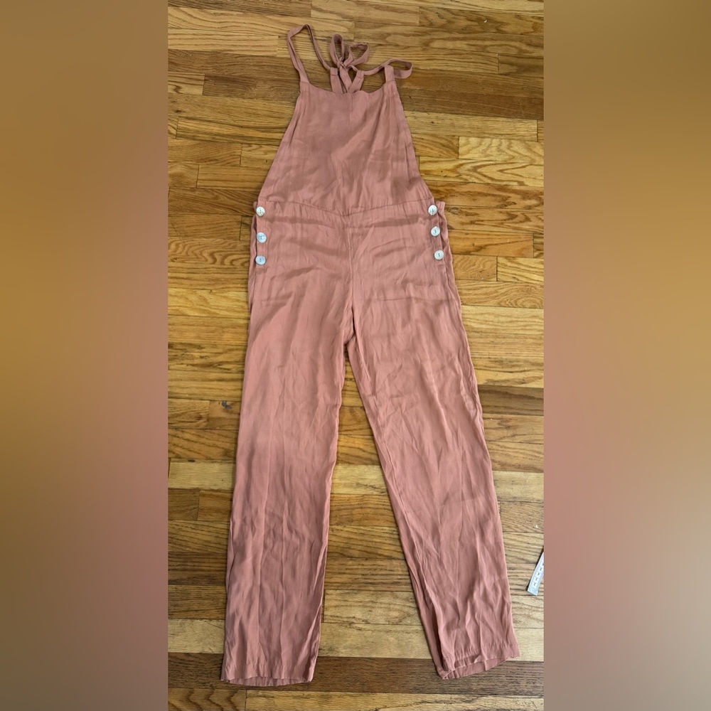 acacia  Dusty Rose Silk  jumpsuit